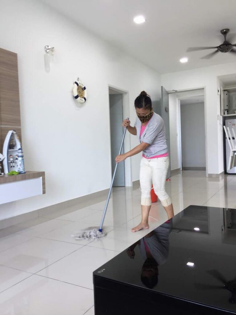 Living room cleaning service in Johor Bahru