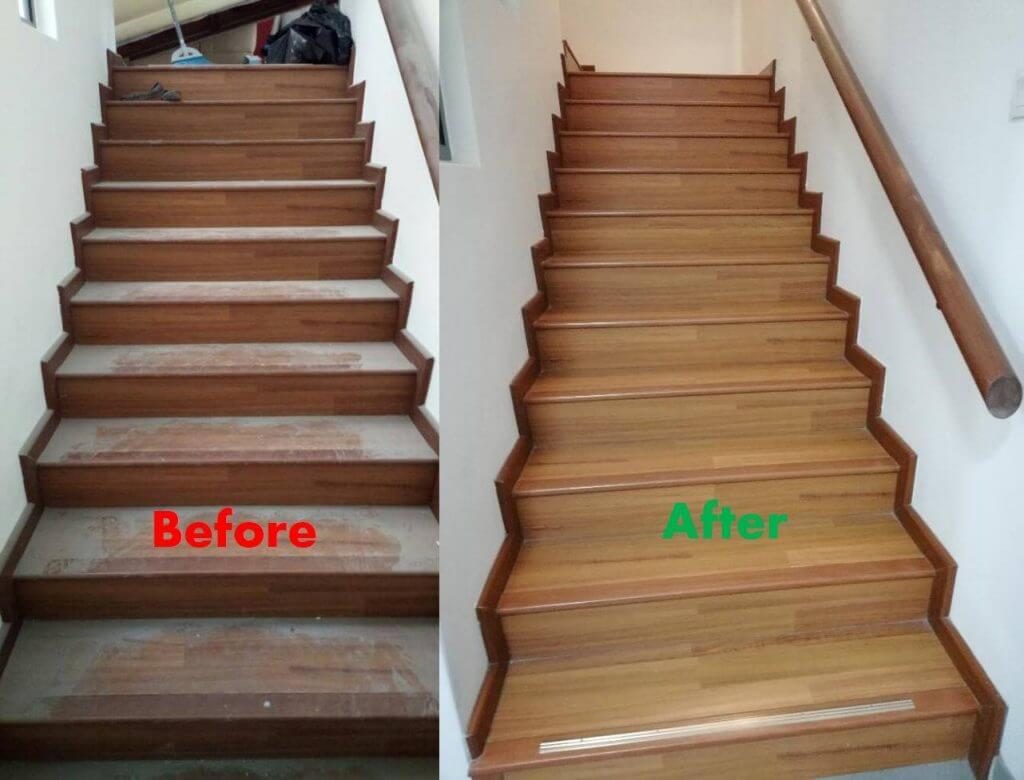 Professional staircase cleaning service in Johor Bahru JB